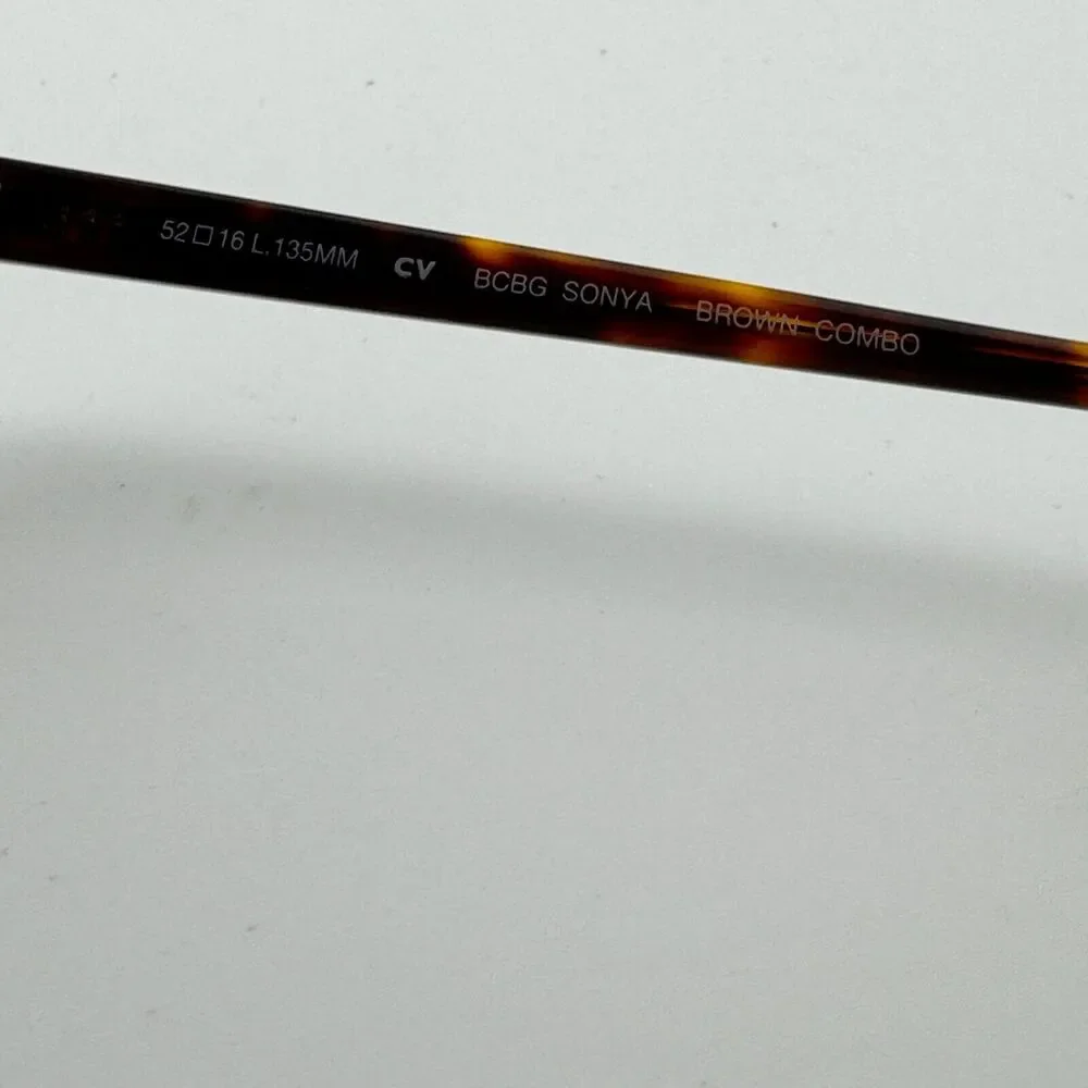 BCBGMAXAZRIA SONYA‎ Brown Combo Eyeglasses Frame 52-16-135mm H13379